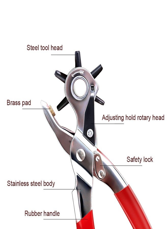 NEU MASTER Eyelet Setting Pliers NEU MASTER 5/32 inch Grommet，Hole Punches from 5/64" to 3/16" (5/64" to 3/16"Hole Punches) - Image 3